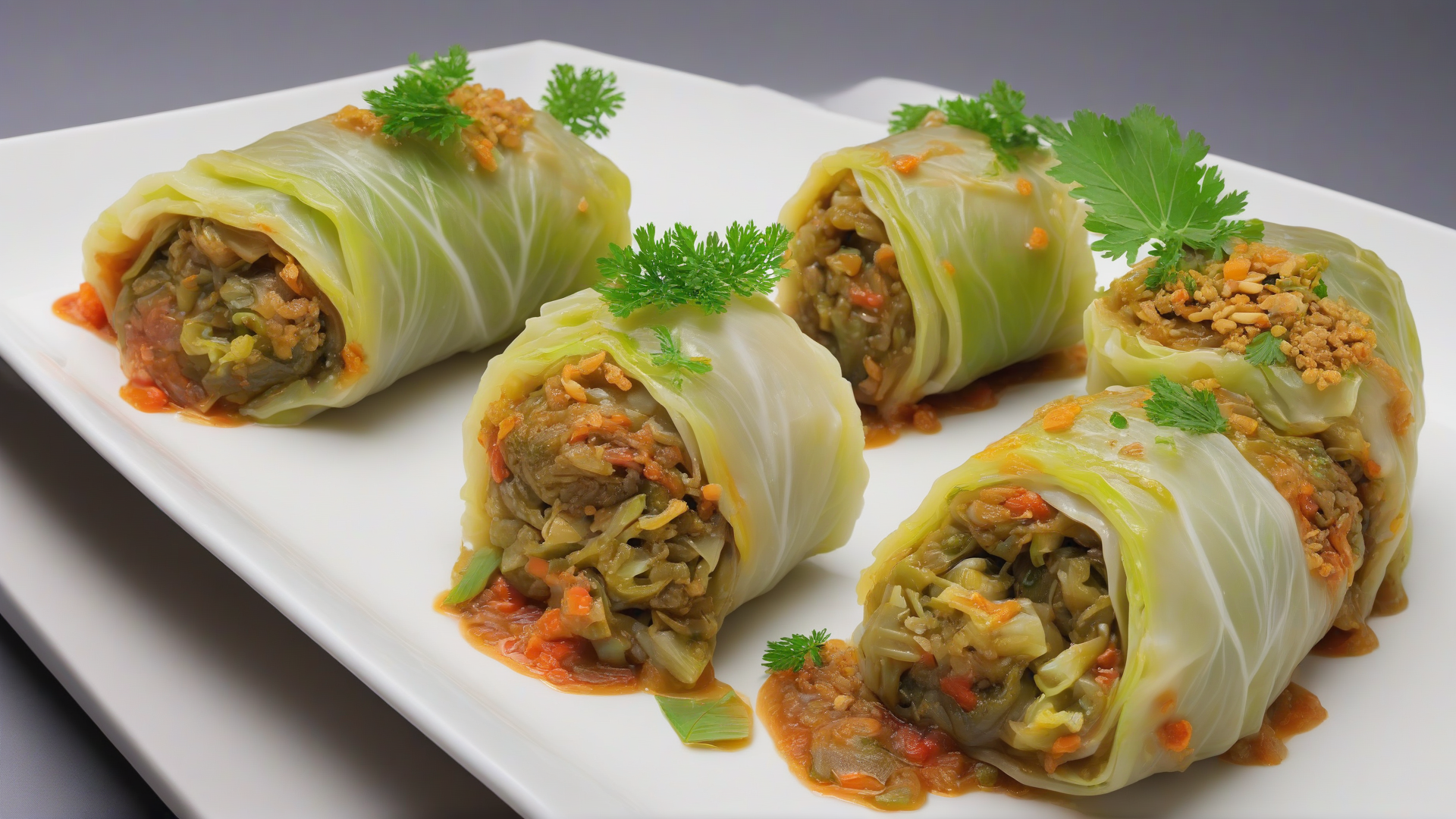 involtini di verza vegetariani